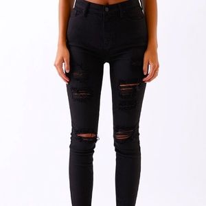 Black Ripped Jeans